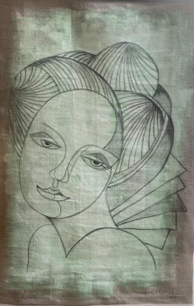 Ferrand André Lola Technique mixte sur toile 2