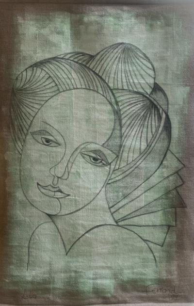 Ferrand André Lola Technique mixte sur toile 2