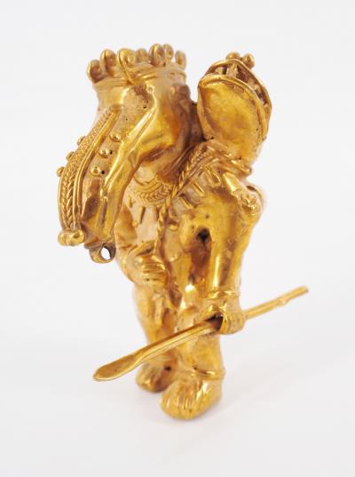 COLOMBIE Civilisation Taïrona - Guerrier tapir - Statuette en or tumbago