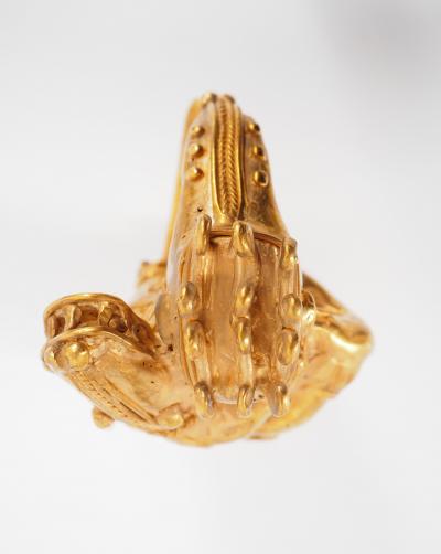 COLOMBIE Civilisation Taïrona - Guerrier tapir - Statuette en or tumbago 2