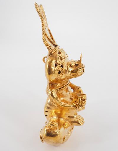 COLOMBIE Civilisation Taïrona - Grand prêtre - Statuette en or tumbago 2