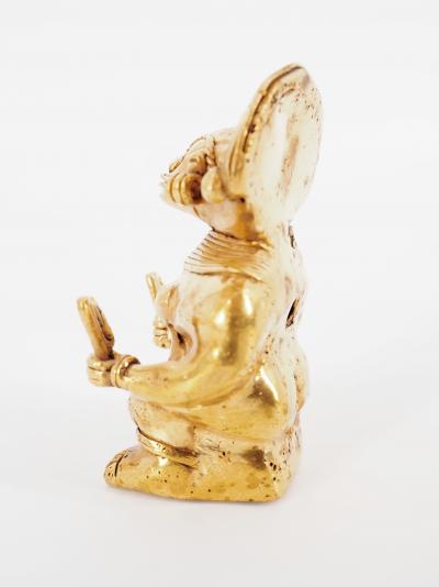 COLOMBIE Civilisation Taïrona - Cheffe de tribu - Statuette en or tumbago 2