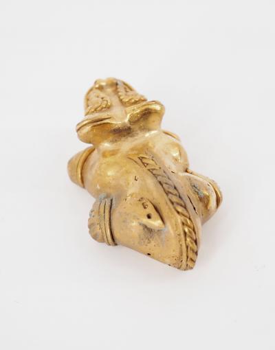 COLOMBIE Civilisation Taïrona -Un caïman dans les Llanos- Statuette en or tumbago 2