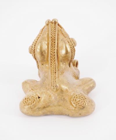 COLOMBIE Civilisation Taïrona - Grenouille Kokoï- Statuette en or tumbago 2