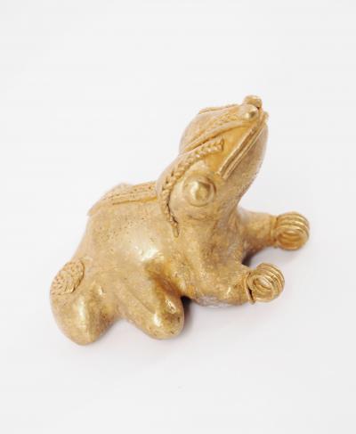 COLOMBIE Civilisation Taïrona - Grenouille Kokoï- Statuette en or tumbago 2