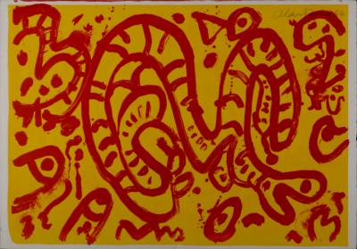 Alan DAVIE - 1 Cent Life, 1964 - Original Hand-Signed lithograph on 