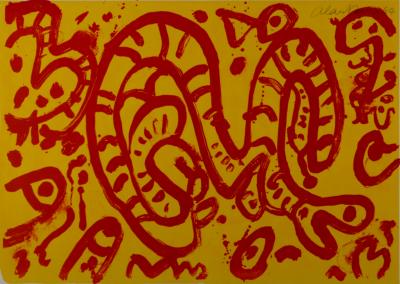 Alan DAVIE - 1 Cent Life, 1964 - Original Hand-Signed lithograph on 