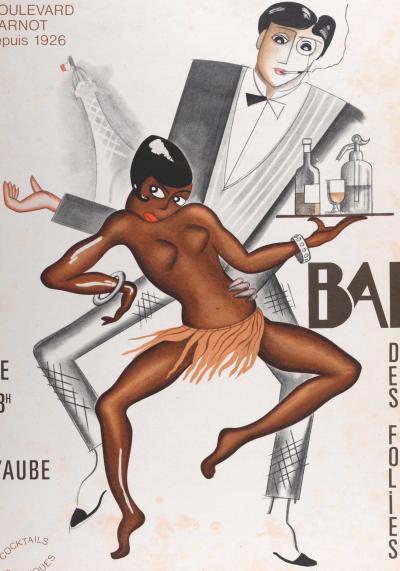 ANONYMOUS (Paul Colin like) - Bar des Folies Africaines, c. 1950 - Lithograph poster 2