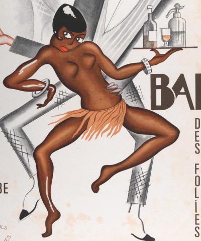 ANONYMOUS (Paul Colin like) - Bar des Folies Africaines, c. 1950 - Lithograph poster 2