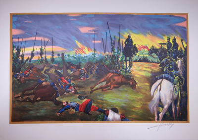 Claude CHEVALLEY - La défaite de Sedan - Lithographie 2