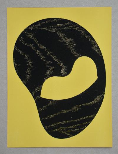 Jean ARP - Maske, 1948 - Gravure sur bois originale 2