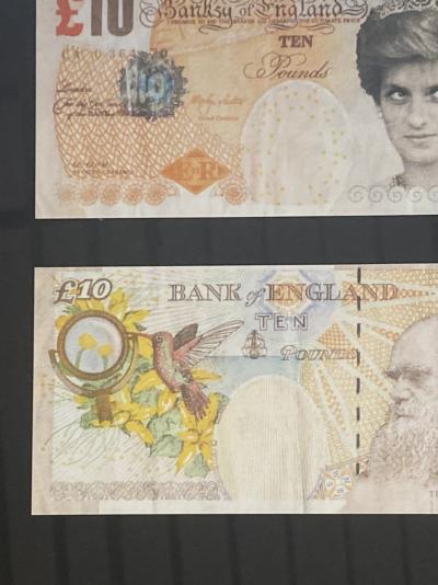 BANKSY (d’après) - Ensemble de deux billets Lady Di-faced tenner 2