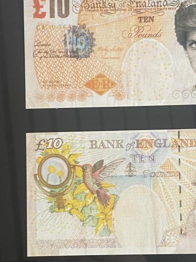 BANKSY (d’après) - Ensemble de deux billets Lady Di-faced tenner 2