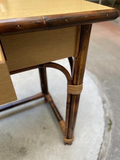 Adrien AUDOUX & Frida MINET - Bureau en rotin et formica 2