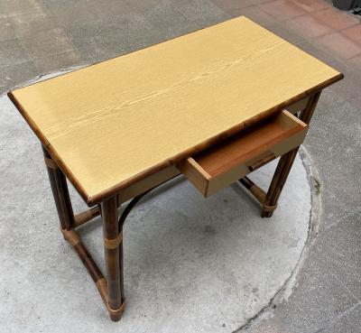 Adrien AUDOUX & Frida MINET - Bureau en rotin et formica 2