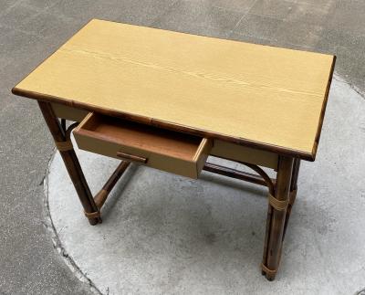 Adrien AUDOUX & Frida MINET - Bureau en rotin et formica 2