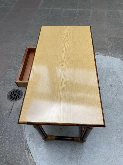 Adrien AUDOUX & Frida MINET - Bureau en rotin et formica 2