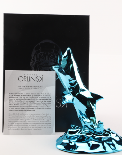 Richard Orlinski - Shark Spirit (Aqua Blue Edition), 2022 - résine. 2