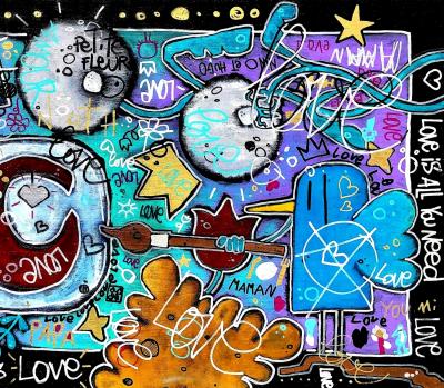 Yohan STORTI - All you need is love, 2022 - Sérigraphie signée et numérotée 2