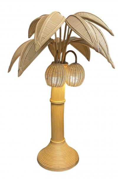 Mario Lopez Torres - Lampe de parquet Palmier en bambou 2