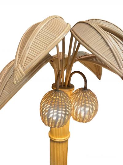 Mario Lopez Torres - Lampe de parquet Palmier en bambou 2