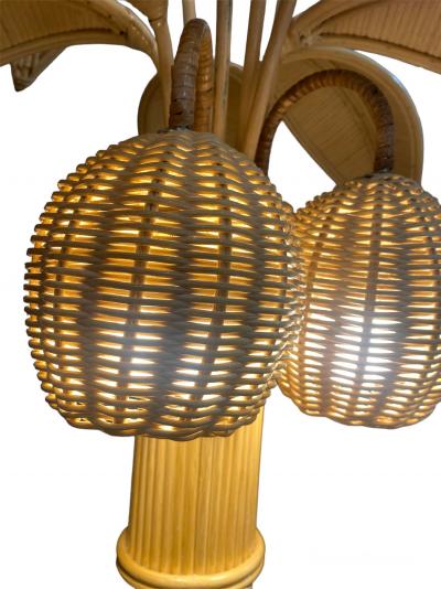 Mario Lopez Torres - Lampe de parquet Palmier en bambou 2