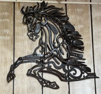 Libecq - Œuvre recup Art, Cheval, 2016 - Sculpture 2