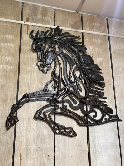 Libecq - Œuvre recup Art, Cheval, 2016 - Sculpture 2