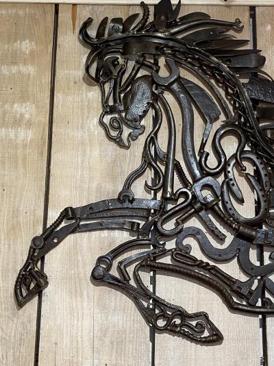 Libecq - Œuvre recup Art, Cheval, 2016 - Sculpture 2