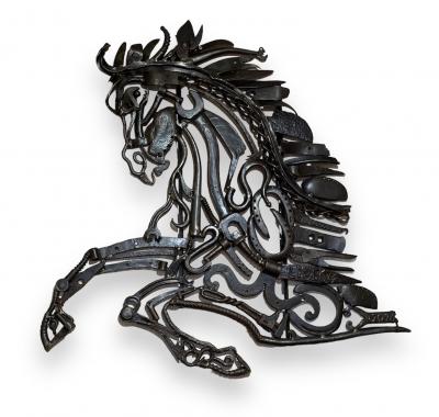 Libecq - Œuvre recup Art, Cheval, 2016 - Sculpture 2