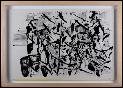 Jean Paul RIOPELLE - 1 Cent Life, 1964 - Original Hand-Signed lithograph (FRAMED) 2