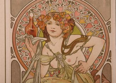Alphonse MUCHA - Nectar, 1902  Original lithograph on wove paper - Framed 2