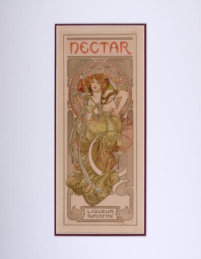 Alphonse MUCHA - Nectar, 1902  Original lithograph on wove paper - Framed 2