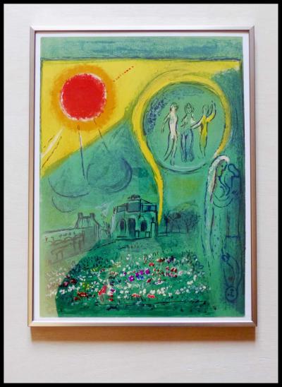 Marc CHAGALL - Le carroussel du Louvre, 1954 - Lithographie originale 2