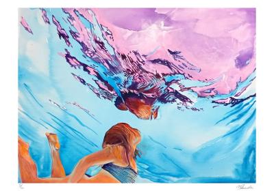 Maude OVIZE - Up to the sky, 2022 - Sérigraphie signée et numérotée