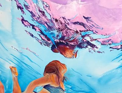 Maude OVIZE - Up to the sky, 2022 - Sérigraphie signée et numérotée 2