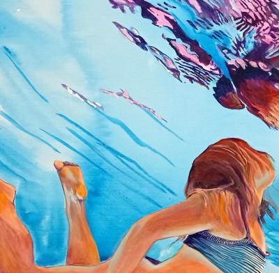 Maude OVIZE - Up to the sky, 2022 - Sérigraphie signée et numérotée 2