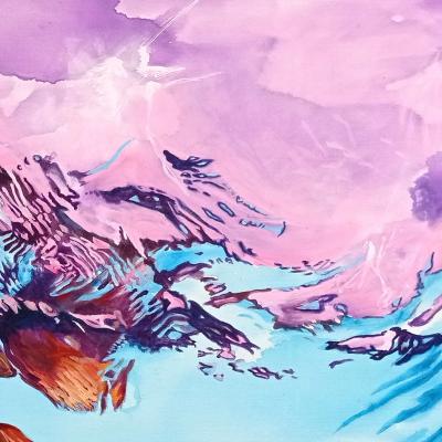 Maude OVIZE - Up to the sky, 2022 - Sérigraphie signée et numérotée 2