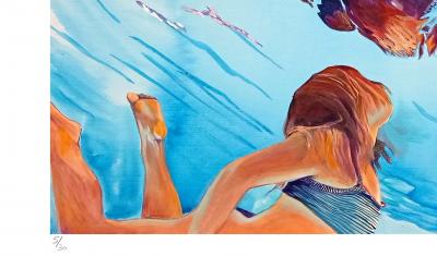 Maude OVIZE - Up to the sky, 2022 - Sérigraphie signée et numérotée 2