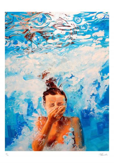 Maude OVIZE - The big jump, 2020 - Signed and numbered screen print 2