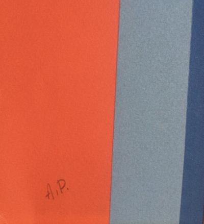 Jack BRUSCA - Blue Chair, 1973 - Lithographie originale signée 2