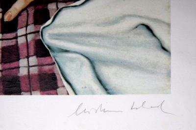Christian SCHAD - Self Portrait with Model, Hand-signed - Original Silkscreen 2