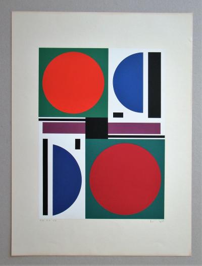 Auguste HERBIN - Été, 1959 - Original screen print signed and numbered 2