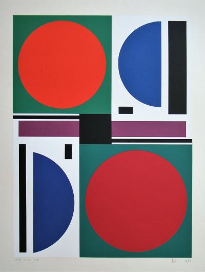 Auguste HERBIN - Été, 1959 - Original screen print signed and numbered 2