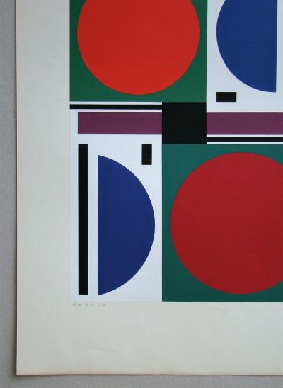 Auguste HERBIN - Été, 1959 - Original screen print signed and numbered 2