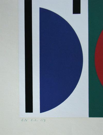 Auguste HERBIN - Été, 1959 - Original screen print signed and numbered 2