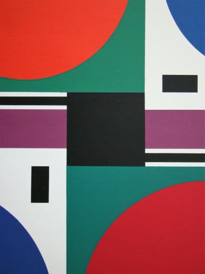 Auguste HERBIN - Été, 1959 - Original screen print signed and numbered 2