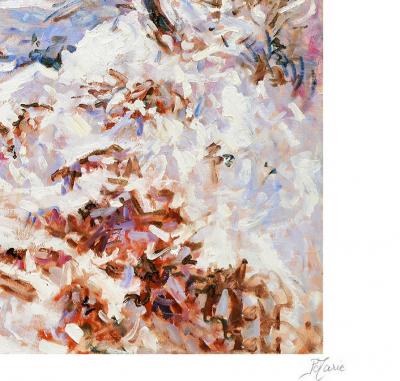 Patrick MARIE - Village normand sous la neige, 2020 - Sérigraphie signée et numérotée 2