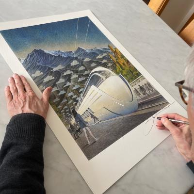 François SCHUITEN - Futura Train, 2023 - impression offset 2