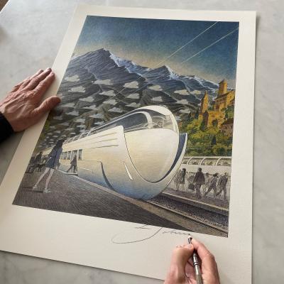 François SCHUITEN - Futura Train, 2023 - impression offset 2